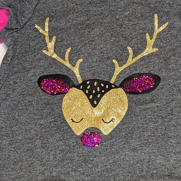 Toughskins Girls Holiday Long Sleeve Shirt - Picture 2 of 6